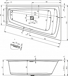 Riho Акриловая ванна STILL SMART ELITE 170х110 L – фотография-3